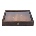 thumbnail image 1 of TOYMYTOY Wooden Specimen Display Box with Clear Acrylic Lid for Storing Jewelry Crafts in Coffee Color 6.5 x 4.5 x 3 Inches, 1 of 7
