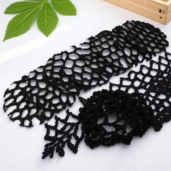 TOYMYTOY 8pcs Invisible Hair Nets Women Black Elasticated Net Performance Accessory for Work