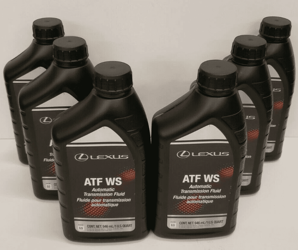 TOYOTA / LEXUS OEM WORLD STANDARD WS TRANSMISSION FLUID 6 QT 00289-ATFWS