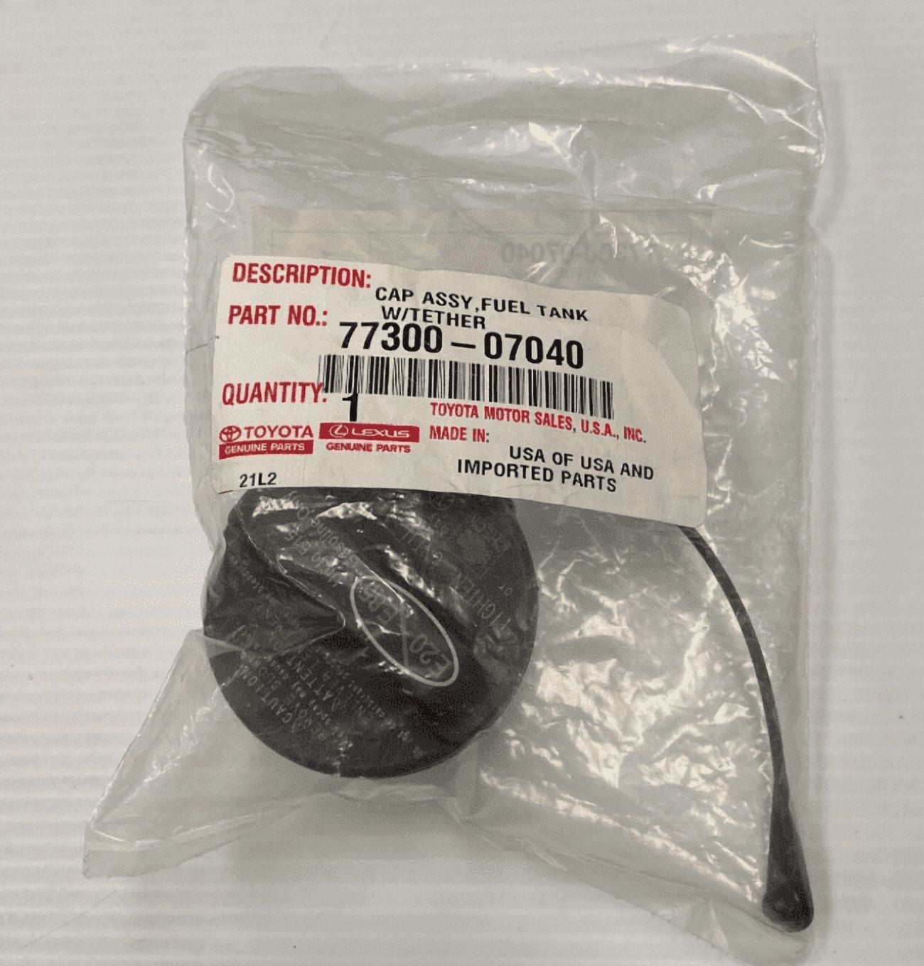 TOYOTA OEM FACTORY GAS CAP 2017-2021 CAMRY 2.5L & 3.5L