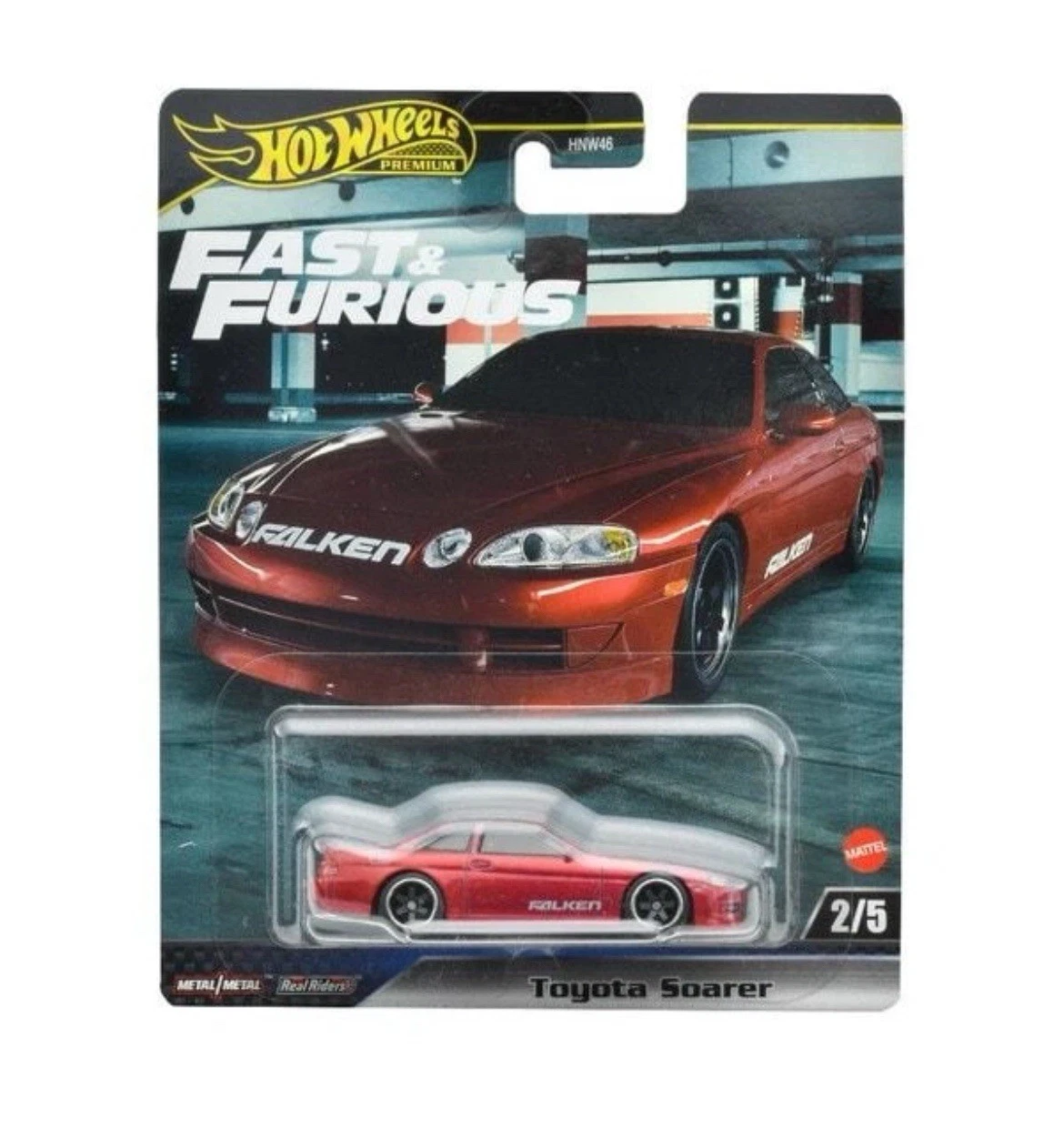 TOYOTA SOARER 2/5 REDF FAST & FURIOUS HOT WHEELS F CASE REAL RIDERS E2