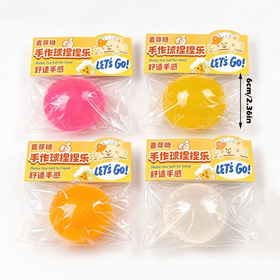 TOYOUME 1PC Light Up Squeeze Ball with Night Light, Pink