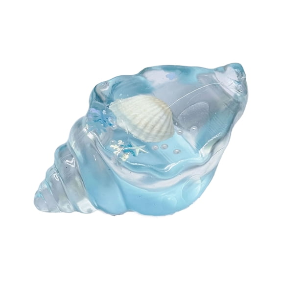 TOYOUME Conch Shaped Squishy, Stress Relief, Slow Rising, Blue