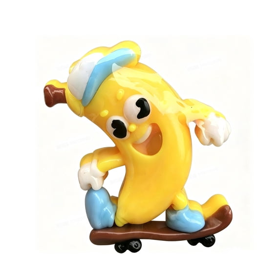 TOYOUME Cute Banana Squishy, Kawaii Squeeze Toys,Upgrade Fruit Squishies Sensory Toys for Anxiety Relief, B