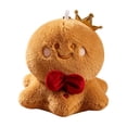 thumbnail image 1 of TOYOUME Cute Christmas Stuffed Plush Toy, 5 Inch, Gingerbread Man, Khaki, 1 of 6