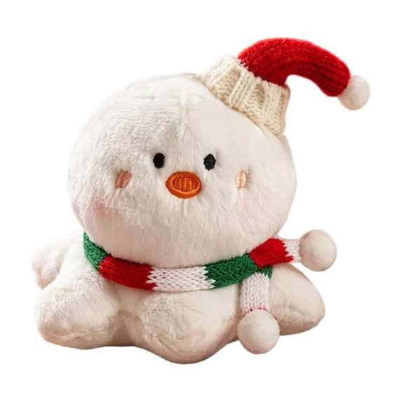 TOYOUME Cute Christmas Stuffed Plush Toy, 5 Inch, Snowman, White