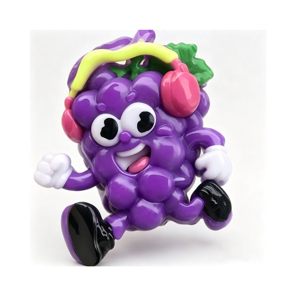 TOYOUME Cute Grapes Squishy, Kawaii Squeeze Toys,Upgrade Fruit Squishies Sensory Toys for Anxiety Relief, C