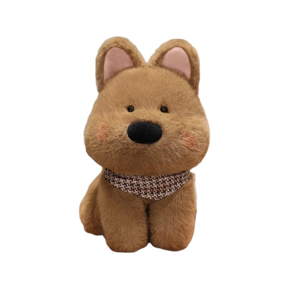 TOYOUME Dog Plush Stuffed Animal Toy, 1 Count, 9.8 Inch, for Kids and Adults, Brown