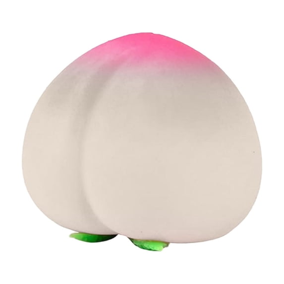 TOYOUME Fruit Squeeze Toy, Peach Squishy, Pink