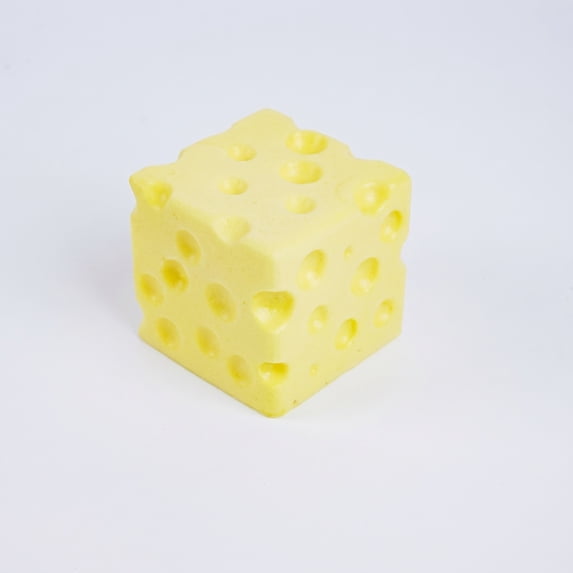 TOYOUME Jumbo Cheese Block Squishy, 2.75 inch, Yellow