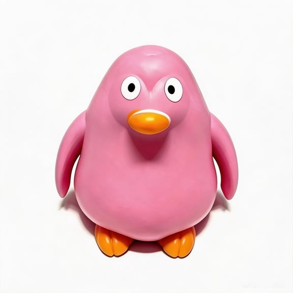 TOYOUME Jumbo Penguin Shaped Squishy Balls, Slow Rising Stress Relief Animal Squeeze Balls, Soft Decompression Balls for Home and Office Desk, Pink