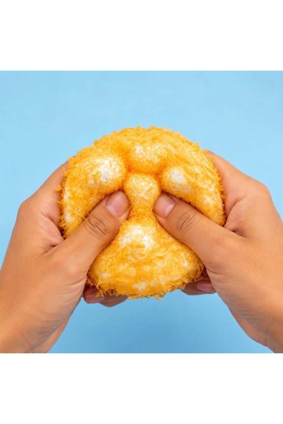 Paw-Shaped Bread Stress Ball Keychain Fidget Squishy Toy Decompression Gift, A