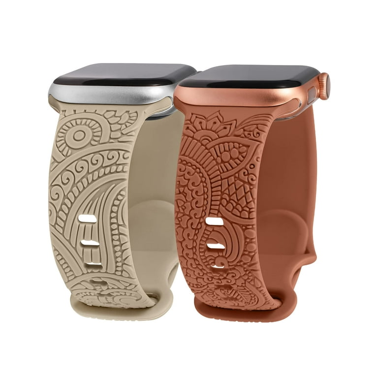 TOYOUTHS Packs Boho Engraved Bands Compatible with Apple Watch