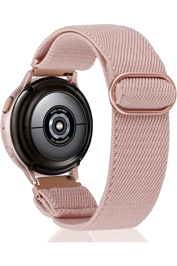 20mm Stretchy Nylon Loop Band Compatible with amsung Galaxy Watch 7 6 5 4 FE 40mm 44mm/Watch 6 Classic/Watch 5 Pro/Watch 4 Classic/Active 2/Watch 3 Band Women