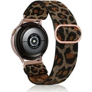TOYOUTHS 20mm Stretchy Nylon Loop Band Compatible with amsung Galaxy Watch 7 6 5 4 FE 40mm 44mm/Watch 6 Classic/Watch 5 Pro/Watch 4 Classic/Active 2/Watch 3 Band Women