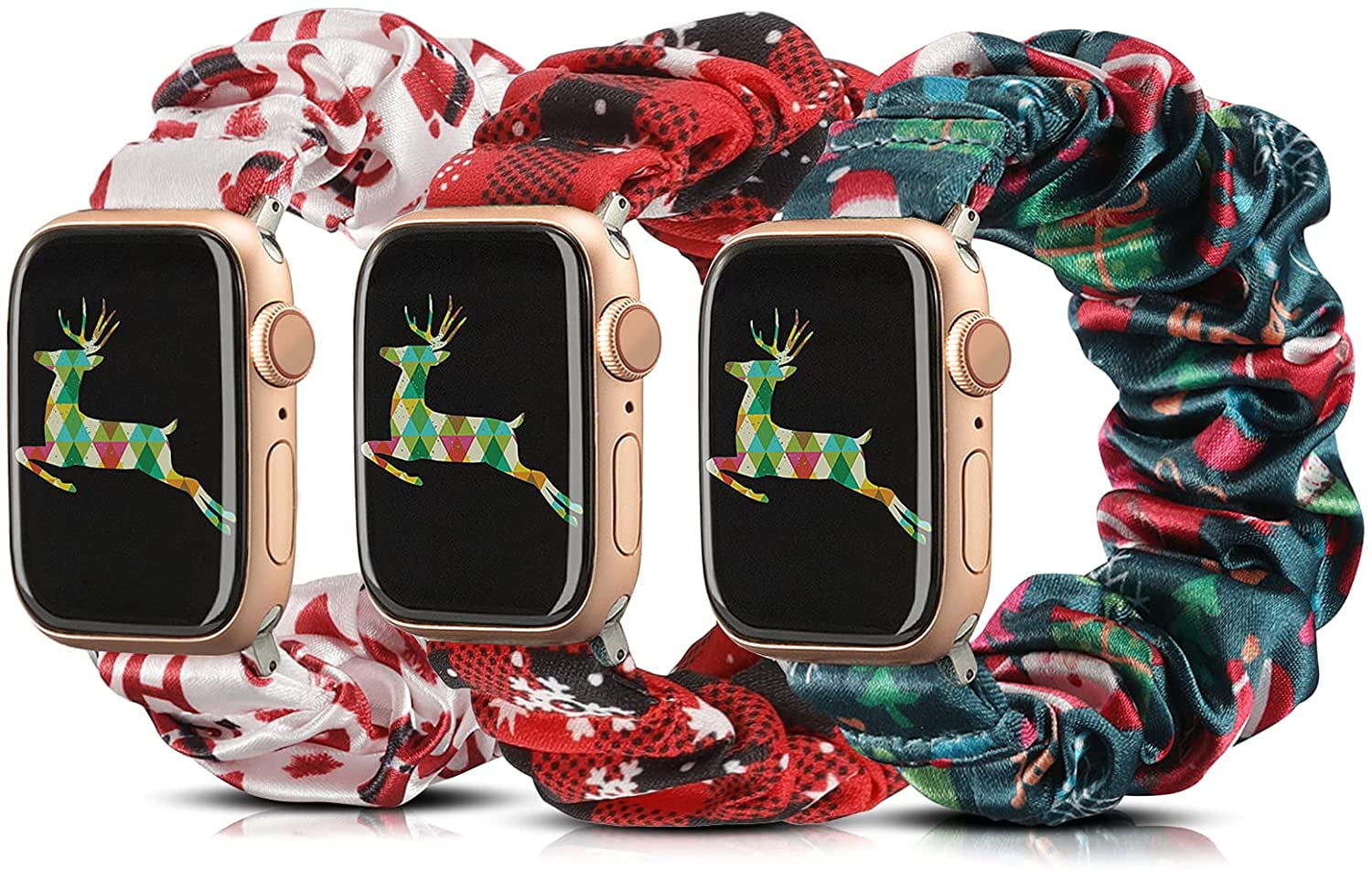  TOYOUTHS Halloween Band Compatible with Apple Watch Band  Elastic Scrunchies Stretchy Solo Loop 41mm/40mm/38mm Soft Nylon Women  Replacement Band for iWatch Series SE/9/8/7/6/5/4/3/2/1, S/M : Cell Phones  & Accessories
