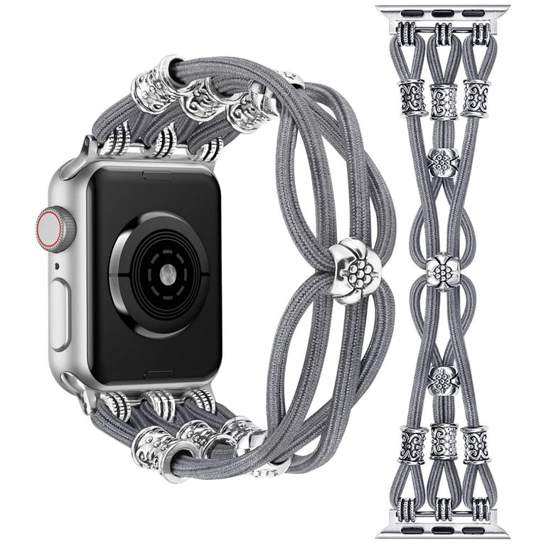 TOYOUTHS Beaded Bracelet Compatible with Apple Watch Band 49mm