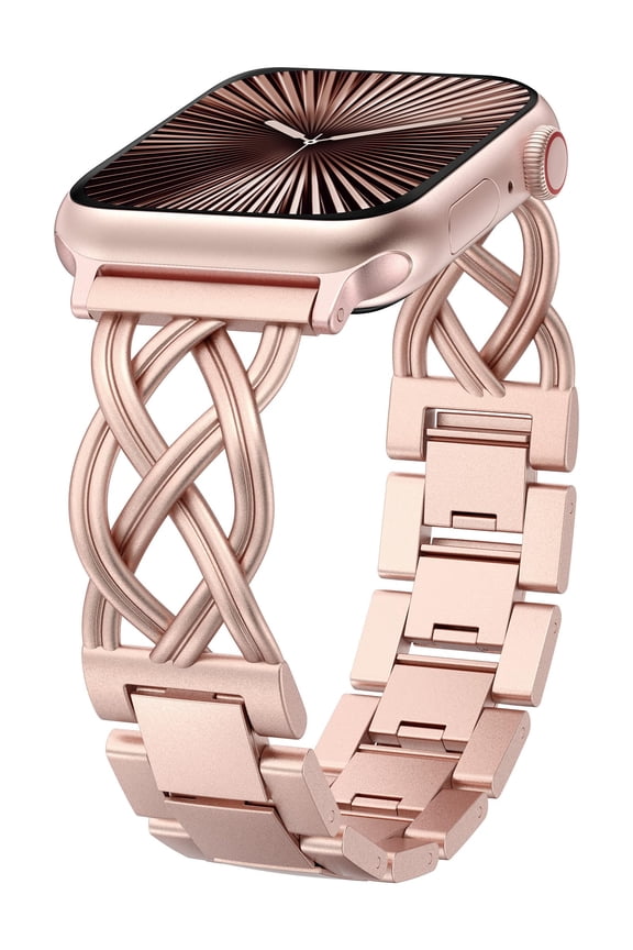 Compatible with Apple Watch Band 38/40/41/42/44/45/46/49mm, Women’s Celtic Knot Metal Bracelet Strap, Stainless Steel Jewelry Replacement for iWatch Ultra, SE, Series 11/10/9/8/7/6/5/4/3