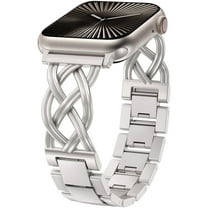 TOYOUTHS Compatible with Apple Watch Band 38/40/41/42/44/45/46/49mm, Women’s Celtic Knot Metal Bracelet Strap, Stainless Steel Jewelry Replacement for iWatch Ultra, SE, Series 11/10/9/8/7/6/5/4/3