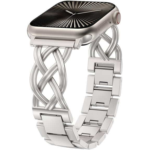 TOYOUTHS Compatible with Apple Watch Band 38/40/41/42/44/45/46/49mm, Women’s Celtic Knot Metal Bracelet Strap, Stainless Steel Jewelry Replacement for iWatch Ultra, SE, Series 11/10/9/8/7/6/5/4/3