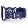 thumbnail image 1 of TOYOUTHS Compatible with Apple Watch Band Women 38mm 40mm 41mm Soft Stretchy Silicone Lace Flower Cut-Outs Scalloped Breathable Waterproof Sweatproof Band for iWatch Series 7 6 5 4 3 2 1 SE, 1 of 6