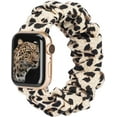 thumbnail image 1 of TOYOUTHS Elastic Scrunchies Band Apple Watch Band 38mm 40mm 41mm Cloth Soft Pattern Printed Fabric Wristband Women,Leopard, 1 of 6