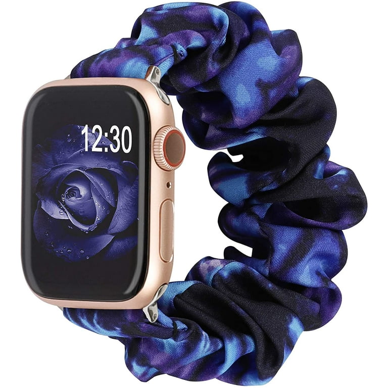 TOYOUTHS Elastic Scrunchies Band Apple Watch Band 42mm 44mm 45mm