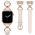 thumbnail image 1 of TOYOUTHS Leather Band Compatible with Apple Watch Bands Women 41/40/38/42/44/45/46/49mm, Dressy Fancy Slim Thin Strap with Designer D-Shape Buckle for iWatch Series 10 9 Ultra SE 8 7 6 5 4 3 2 1, 1 of 7