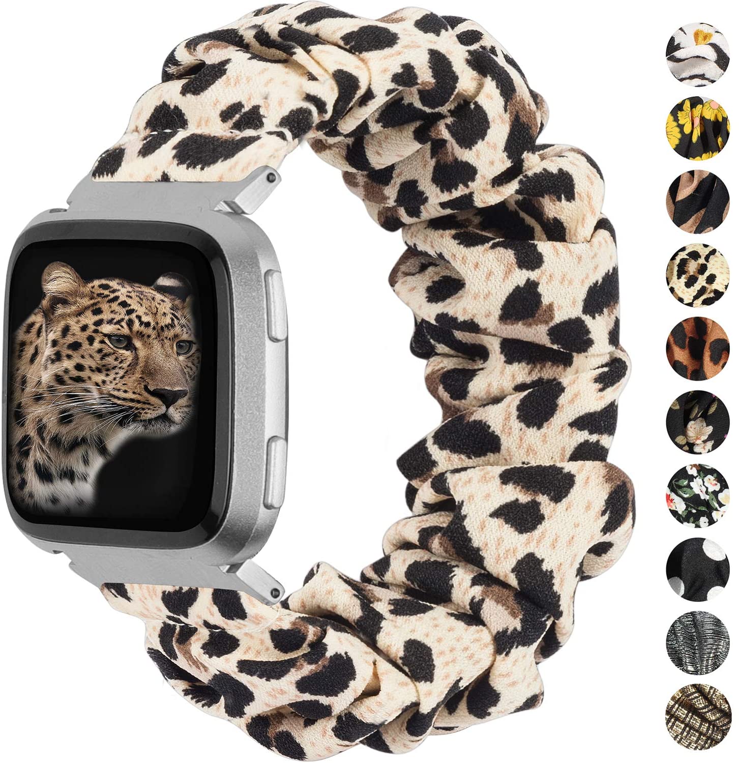 Bracelet Cuir Véritable Pour Fitbit Versa/Versa 2/Lite - Boucle Acier Inoxydable, Remplacement élégant