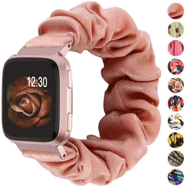 TOYOUTHS Scrunchie Bands Compatible with Fitbit Versa Versa 2 Versa Lite Special Edition Women Girl Elastic Stretch Fabric Strap Pattern Printed Wristband Walmart Business Supplies