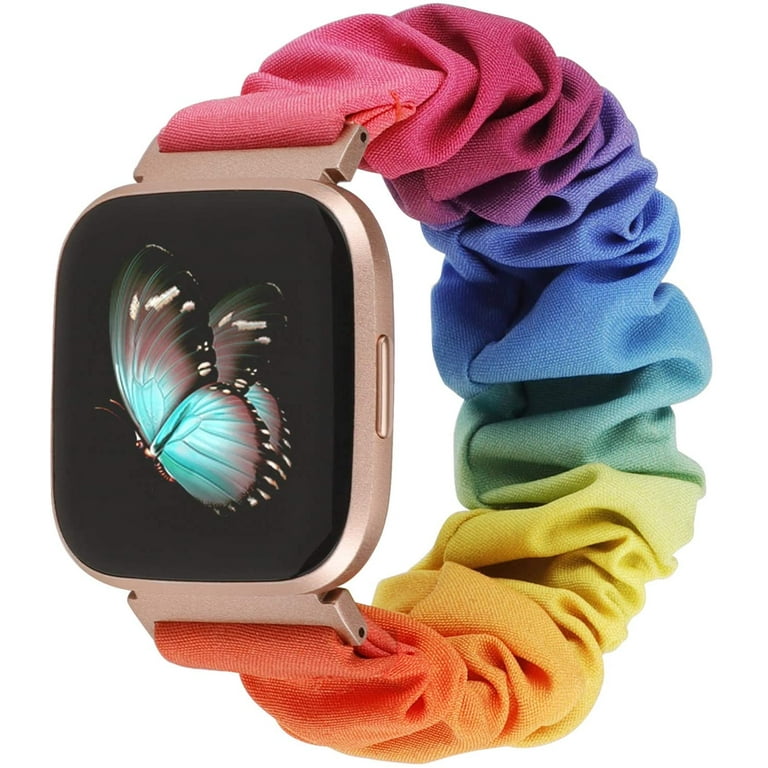 TOYOUTHS Scrunchie Bands Compatible with Fitbit Versa/Versa
