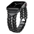 thumbnail image 1 of Wearlizer Stainless Steel Chain Watch Band Compatible with Apple Watch Bands Women Interlocking Ring Design Adjustable Bracelet for 38/40/41/42/44/45/46/49mm, 1 of 6