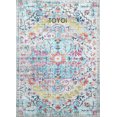 thumbnail image 1 of TOYOi Machine Washable Area Rugs,Stain Resistant Rug, Durable Polyester Material, Patterned & Colorful Rug, Bedroom & Living Room Rug, Room & Modern Home Decor - Blue & Multi Color 6x9, 1 of 5