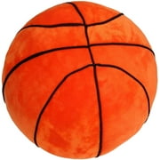 Plush Basketball Pillow Fluffy Stuffed Basketball Plush Toy Soft Stuffed Basketball Plush Pillows Durable Sport Basketballs Plush Toys Gift for Kids Boy Child Baby Room 9" L X 9" W X 9" H