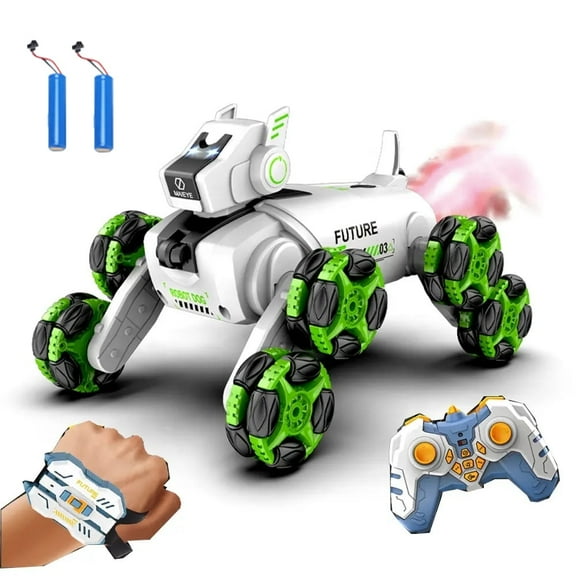 TOYSMARS 8WD Gesture Sensing Stunt Robot Dog RC Car Toys,RC Stunt Car Climbing Toy for Kids Ages 8-13 Birthday Christmas Gifts