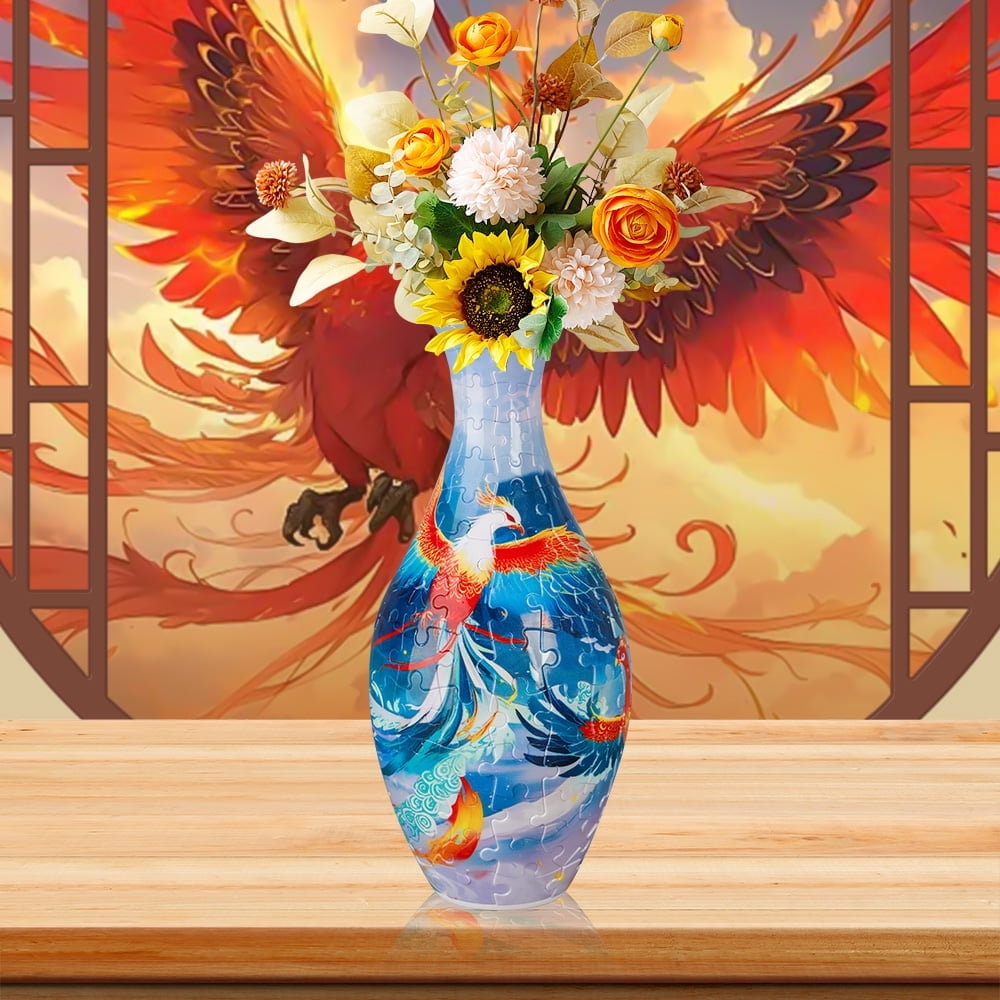 3D Vase Puzzle, Puzzle for Adults to Flower Arrangement and Home ...