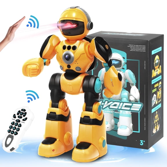 Remote Control Robot Singing Dancing Programmable with Infrared Gesture Age for 3-8 Years Olds Yellow