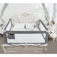 thumbnail image 1 of TOYTEXX Baby Safety Rails 3 Piece Adjustable Steel Safety Bed Rail, 68" x 85", Grey, 1 of 8