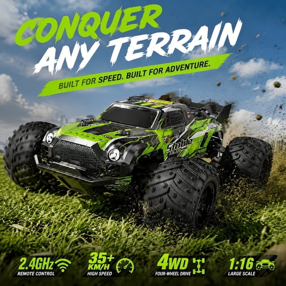 TOYTOY 1: 18 Remote Control Off-road Vehicle with Dual Replaceable Shells, High-speed Motor with A Speed Of Up to 40 Kilometers Per Hour