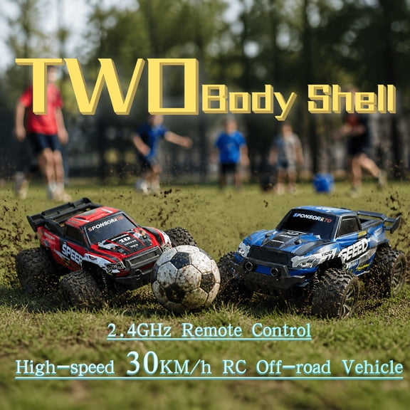 TOYTOY High Speed RC Off-Road Car, 2.4G Enhanced Off-Road Performance, Speed Up to 30 KM/H,Alloy Body Material, Sturdy And Durable All-Terrain Vehicle