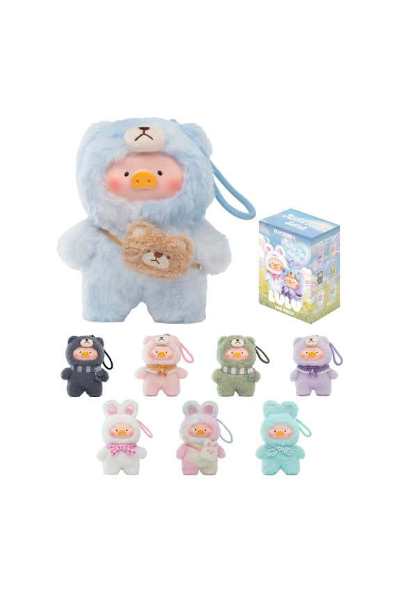 TOYZERO+ Lulu The Piggy Blind Box - 6PCS Joyful Time Series Plush Keychain Blind Boxes Figures Cute Stuffed Animals Mystery Box Collectibles Toys Home Decorations Holiday Birthday Gifts, Whole Set