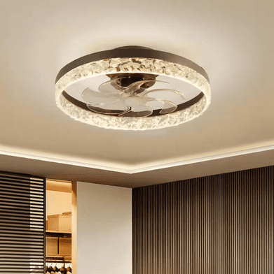 Bronze 19.6'' Low Profile LED Ceiling Fan with Remote
