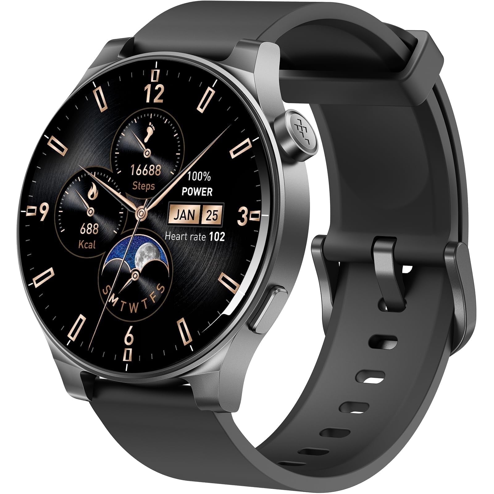 TOZO S5 Smartwatch for Men Women IP68 Waterproof Smartwatch for iPhone & Android,1.43" Ultra-Clear AMOLED Screen,Bluetooth Call(Answer/Make Calls),100+ Sports Modes Fitness Watchs with Sleep Monitor