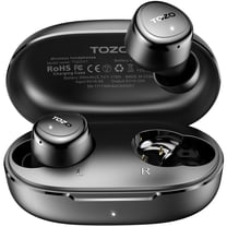 TOZO E1 Wireless Bluetooth Earbuds, Lightweight Bluetooth In-Ear Headphones, 30H Play, Stereo Bass, Crystal-Clear Calls, 32 Custom EQ via App, Waterproof Earbuds