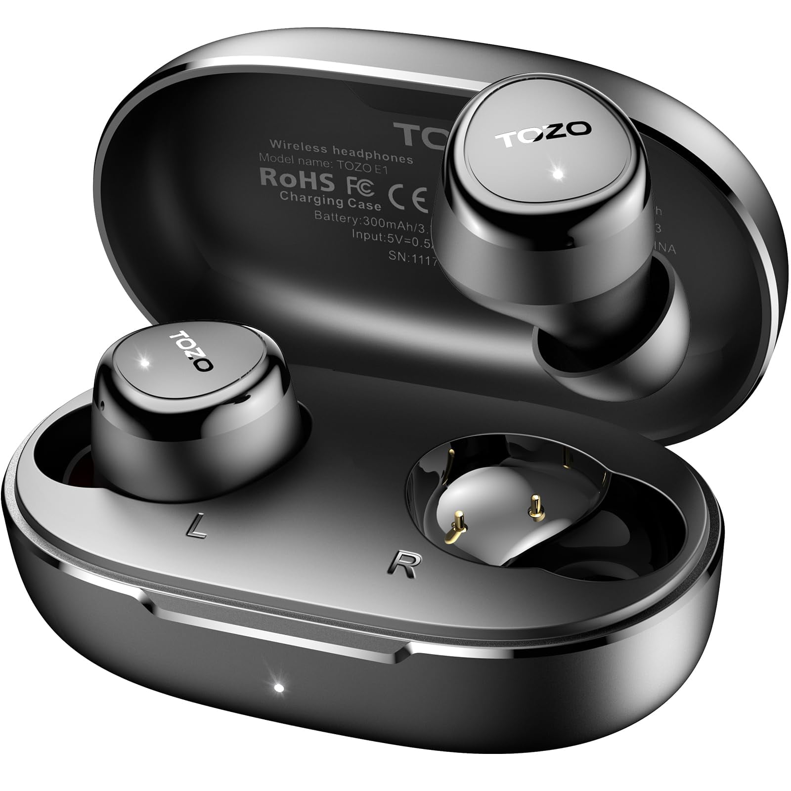 TOZO E1 Wireless Earbuds, Bluetooth 5.3 Headphones with Noise ...