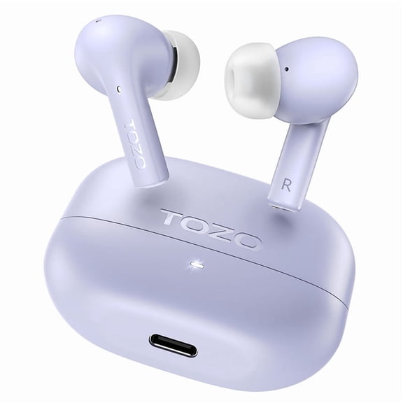 TOZO E2 True Wireless Earbuds with AI ENC Mics, 30H Play, Stereo Bass, Crystal-Clear Calls, APP-32EQ, Lightweight Bluetooth 5.3 in Ear Headphones