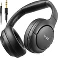 thumbnail image 1 of TOZO HT2 Hybrid Noise Cancel Headphones,60H Wire/Wireless Over Ear Bluetooth Headphones with ENC Mic,Hi-Res Audio,32EQ Modes,Foldable Adjustable Headband,AUX 3.5mm/USB-C,Comfort Earcup for Home,Black, 1 of 12