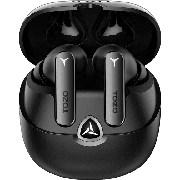 TOZO NC11 Active Noise Cancelling Wireless Earbuds, Immersive Stereo, 40H Play, ENC Clear Calls, Fast Charging, Waterproof, Cool Light, Comfortable Wear for Daily Use