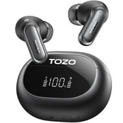 TOZO NC20 Noise Cancel Earbuds,65H Play Wireless Bluetooth 5.4 In-Ear Headphones with Mic,LDAC Hi-Res Stereo Sound,IPX8 Waterproof Earbuds,6 Mics ENC AI Clear Call,Wireless Charging Case,32EQ via App