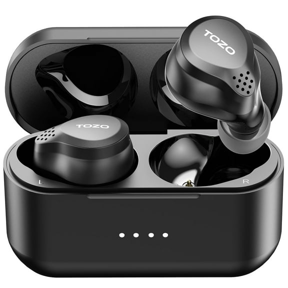 TOZO Wireless Bluetooth Earbuds, Hybrid Noise Cancelling, APP EQ, In-Ear Detection, Wireless Charging, IPX6 Waterproof